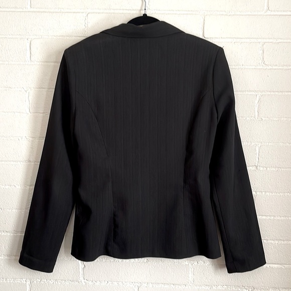 🦋3/40 VINTAGE Fitted Black Blazer Suit Jacket (7) - Picture 3 of 16